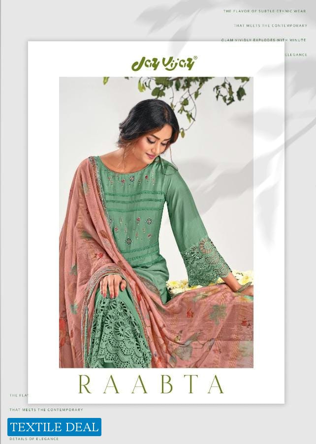 Jay Vijay Raabta Wholesale Pure Moga Silk With Work Salwar Kameez