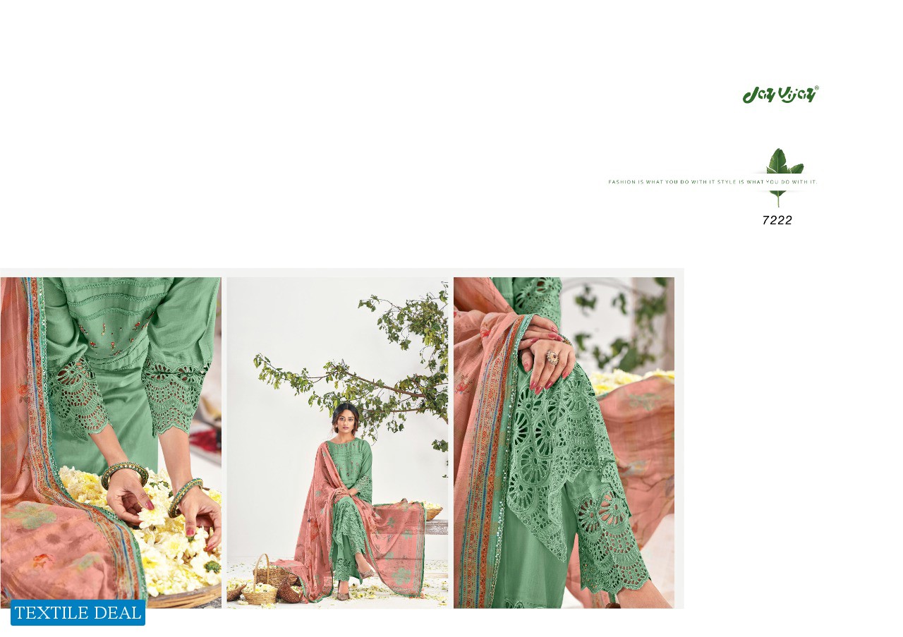 Jay Vijay Raabta Wholesale Pure Moga Silk With Work Salwar Kameez