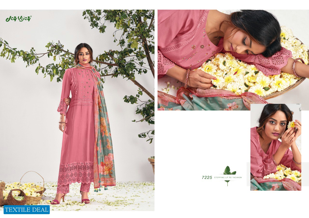 Jay Vijay Raabta Wholesale Pure Moga Silk With Work Salwar Kameez