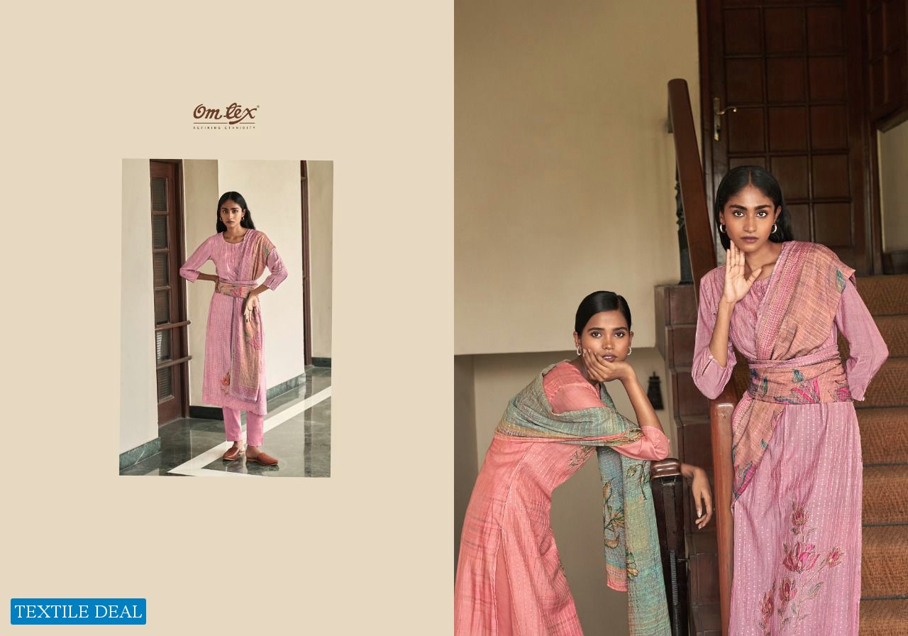 Omtex Eliza Wholesale Pure Musline With Work And Patchwork Salwar Suits