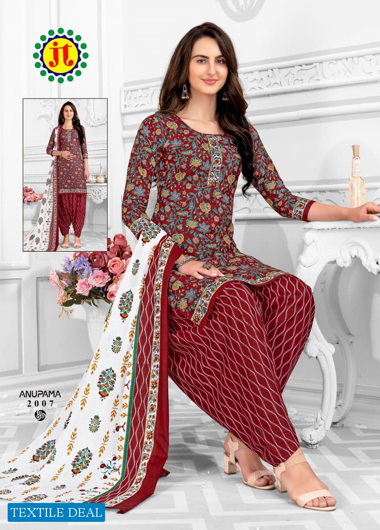 JT Anupama Vol-2 Wholesale Pure Cotton Printed Dress Material