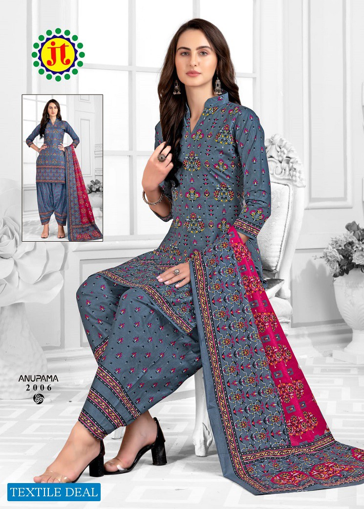 JT Anupama Vol-2 Wholesale Pure Cotton Printed Dress Material