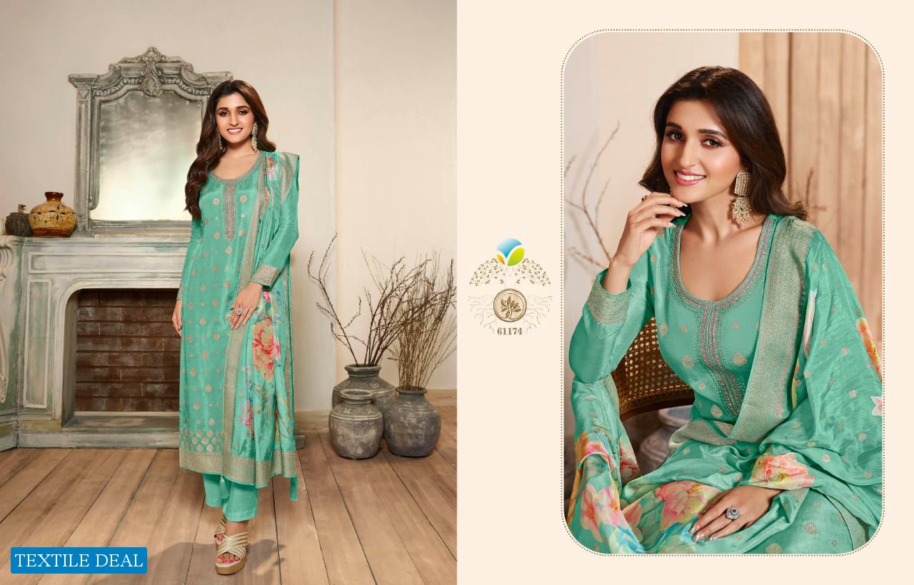 Zareena vol 4 by vinay dola jacquard exclusive salwar kameez