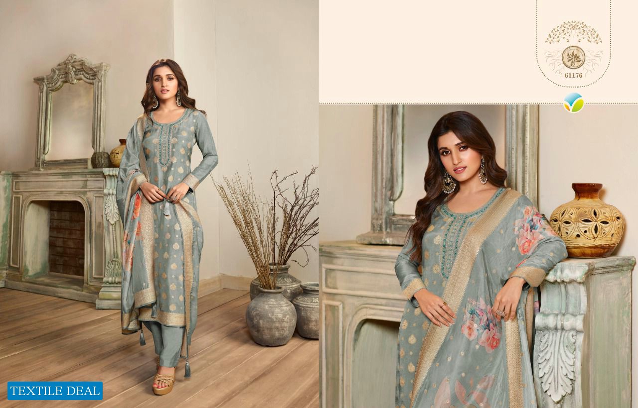 Zareena vol 4 by vinay dola jacquard exclusive salwar kameez
