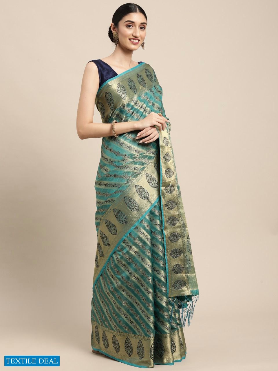 Krishna Fashion Natasha Wholesale Organza Ruch Pallu Indian Sarees