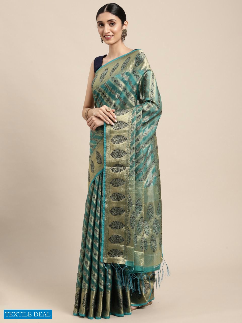 Krishna Fashion Natasha Wholesale Organza Ruch Pallu Indian Sarees