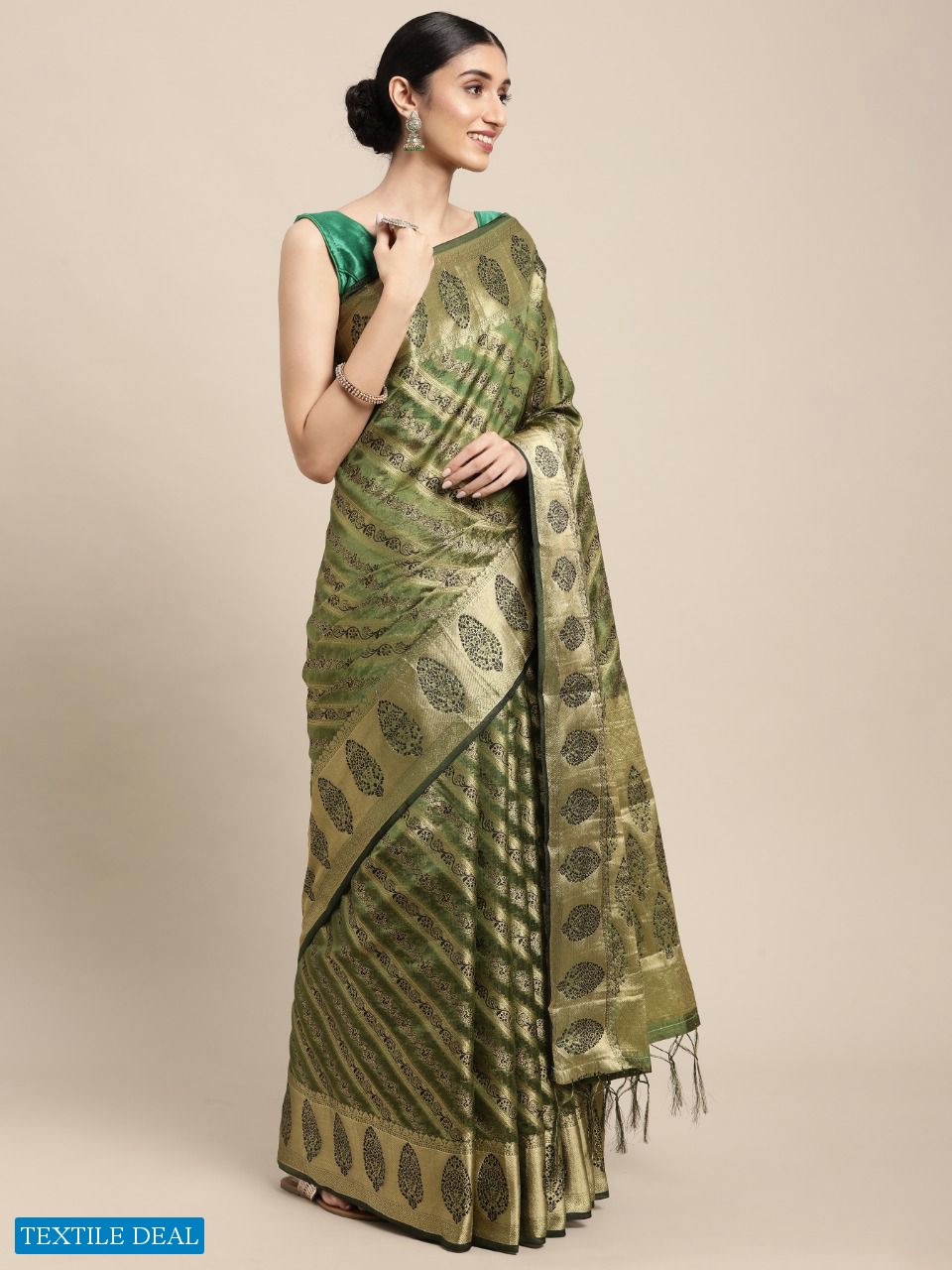 Krishna Fashion Natasha Wholesale Organza Ruch Pallu Indian Sarees