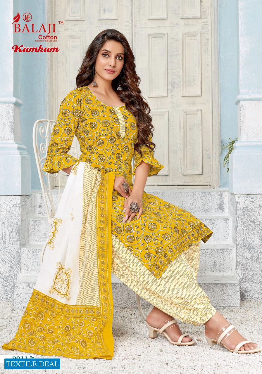 Balaji Kumkum Vol-29 Wholesale Shopping Pure Cotton Dress Material
