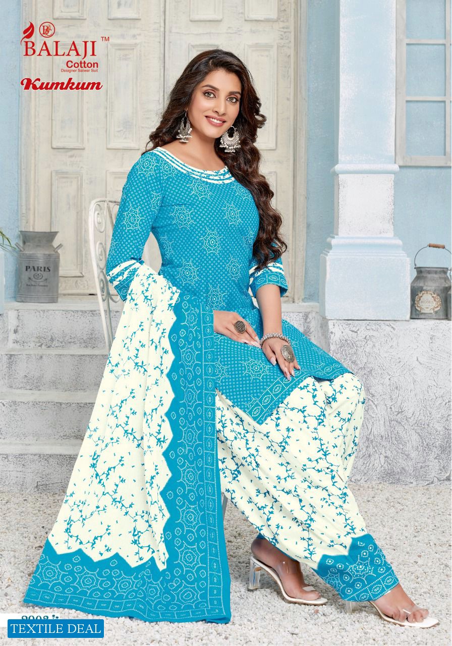 Balaji Kumkum Vol-29 Wholesale Shopping Pure Cotton Dress Material