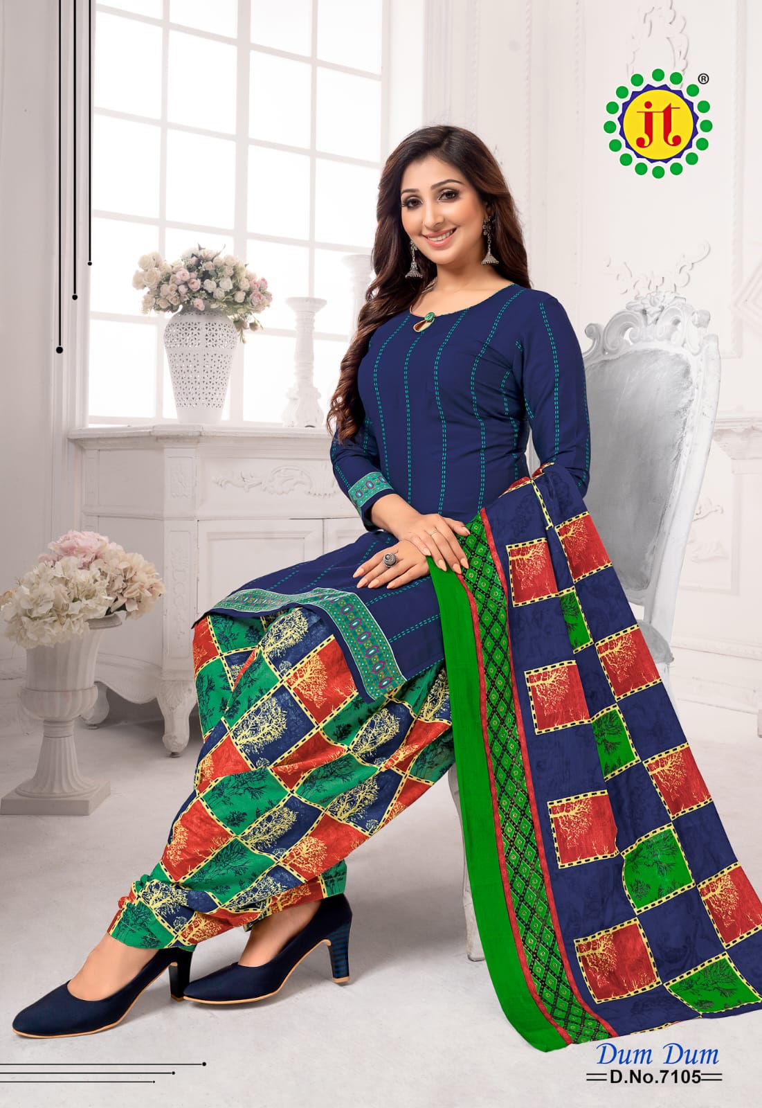 JT Dum Dum Vol-71 Wholesale Pure Cotton Dress