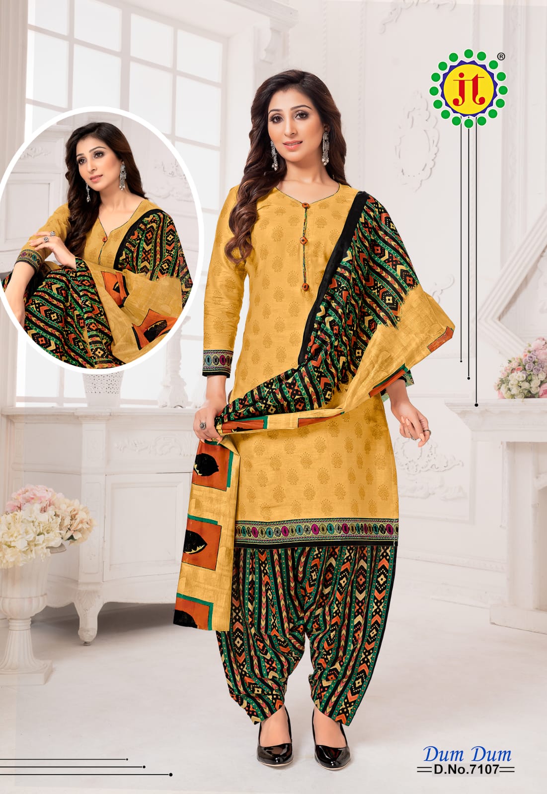 JT Dum Dum Vol-71 Wholesale Pure Cotton Dress