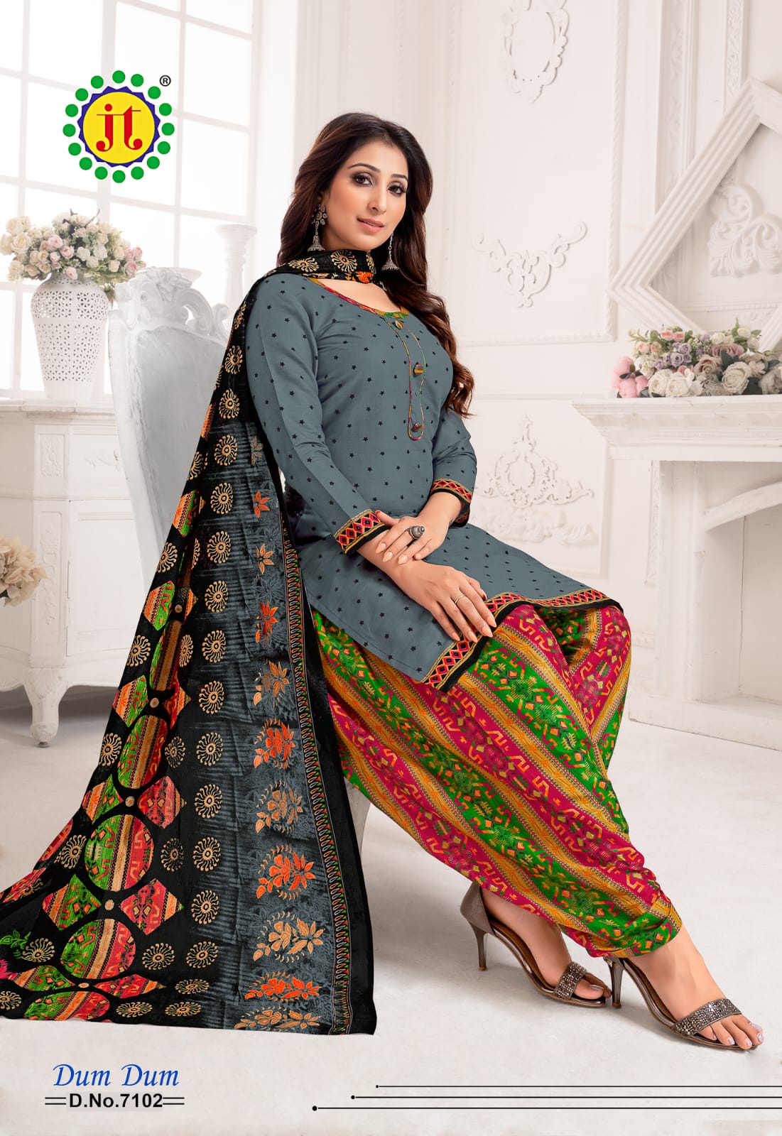 JT Dum Dum Vol-71 Wholesale Pure Cotton Dress