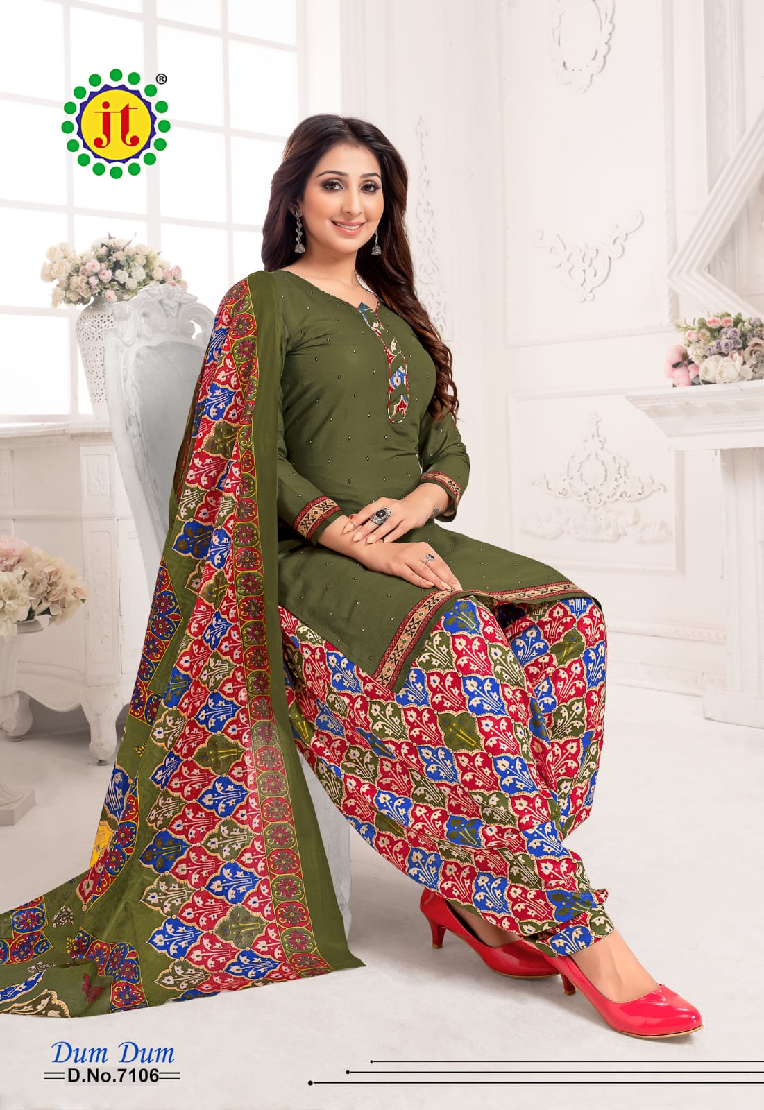 JT Dum Dum Vol-71 Wholesale Pure Cotton Dress