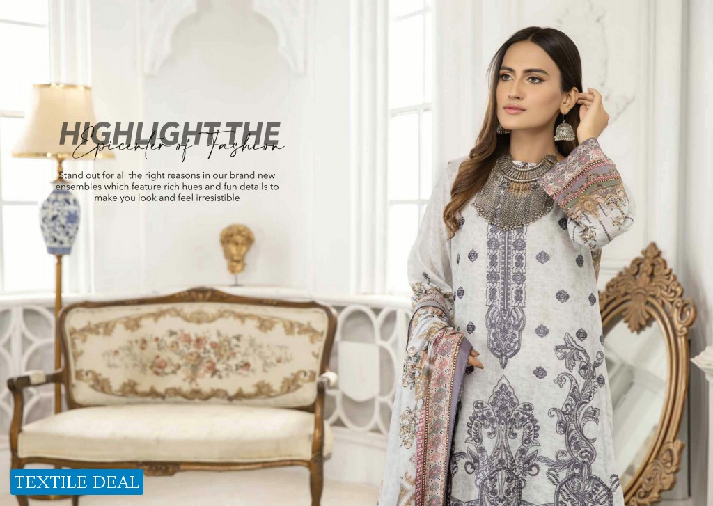 Johra Noratan Wholesale Embroidered Digital Printed Lawn Pakistani Salwar Suits