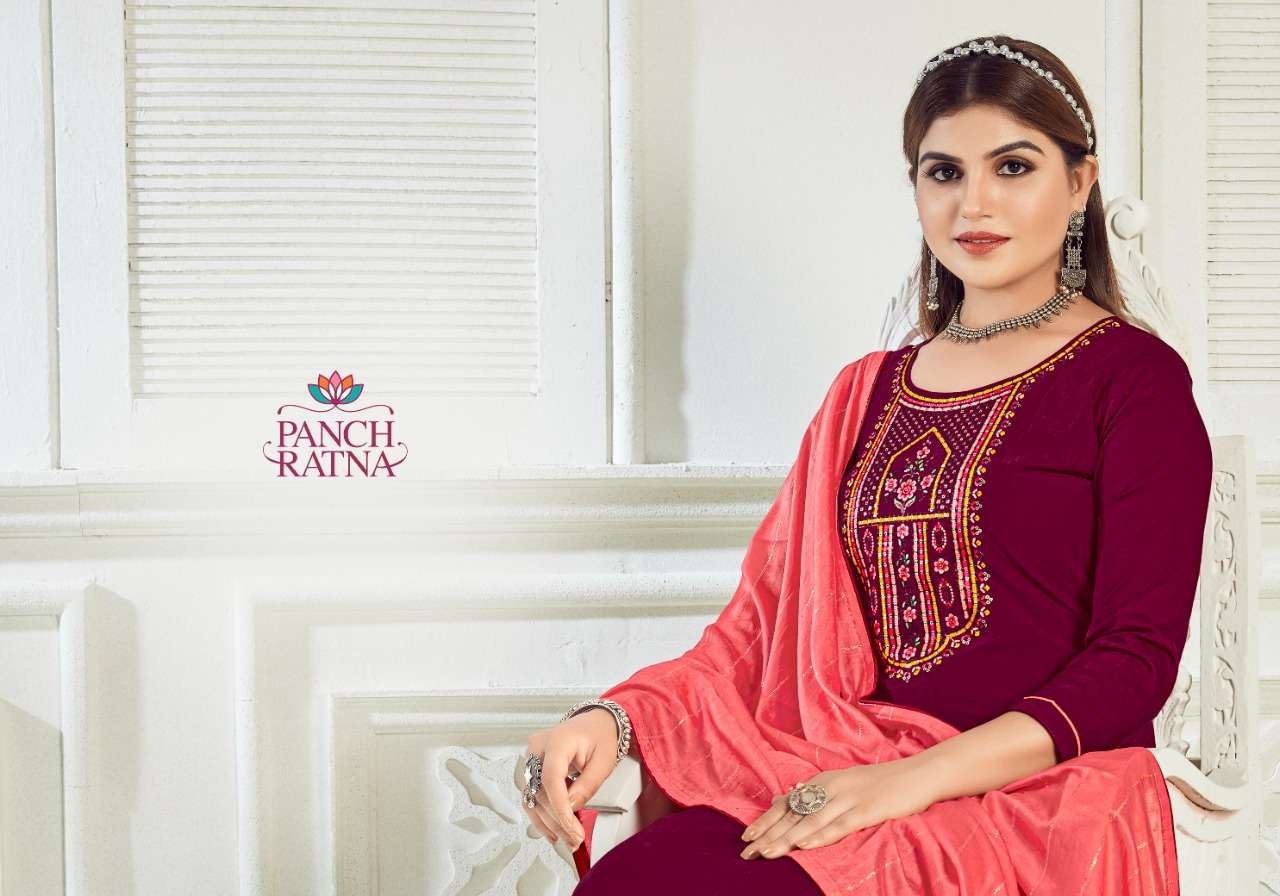 princess by panch ratna silk work fancy salwar kameez