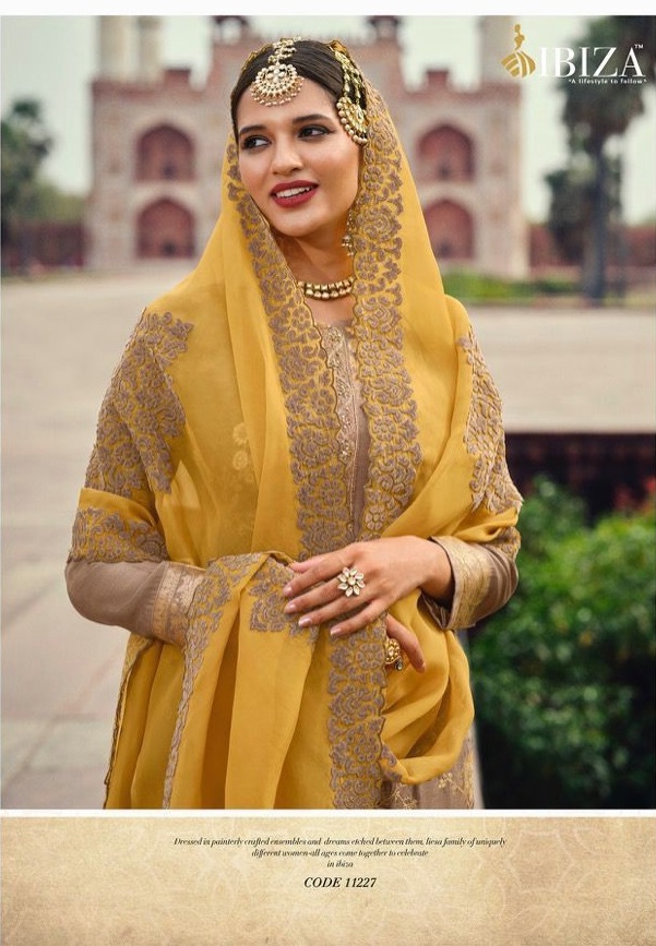 Ibiza Shaze Wholesale Pure Silk Jacquard Salwar Suits