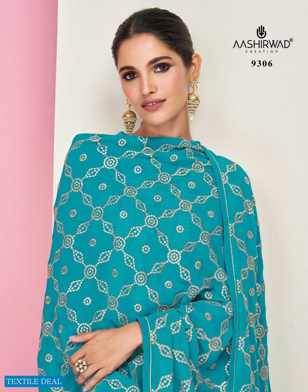 Aashirwad Sajal Wholesale Straight Indian Salwar Kameez