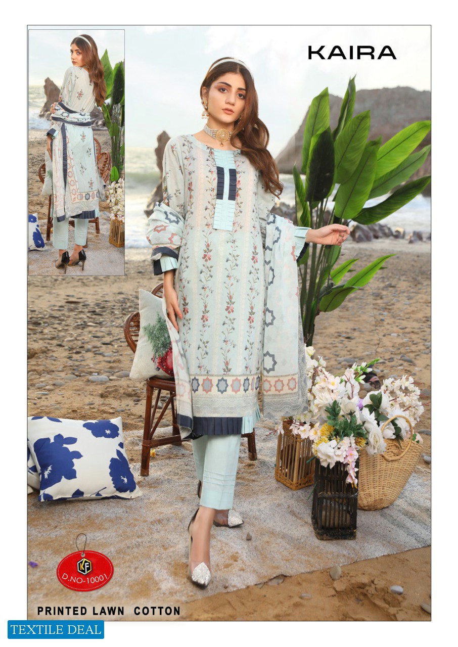 Keval Fab Kaira Vol-10 Wholesale Karachi print Dress Material