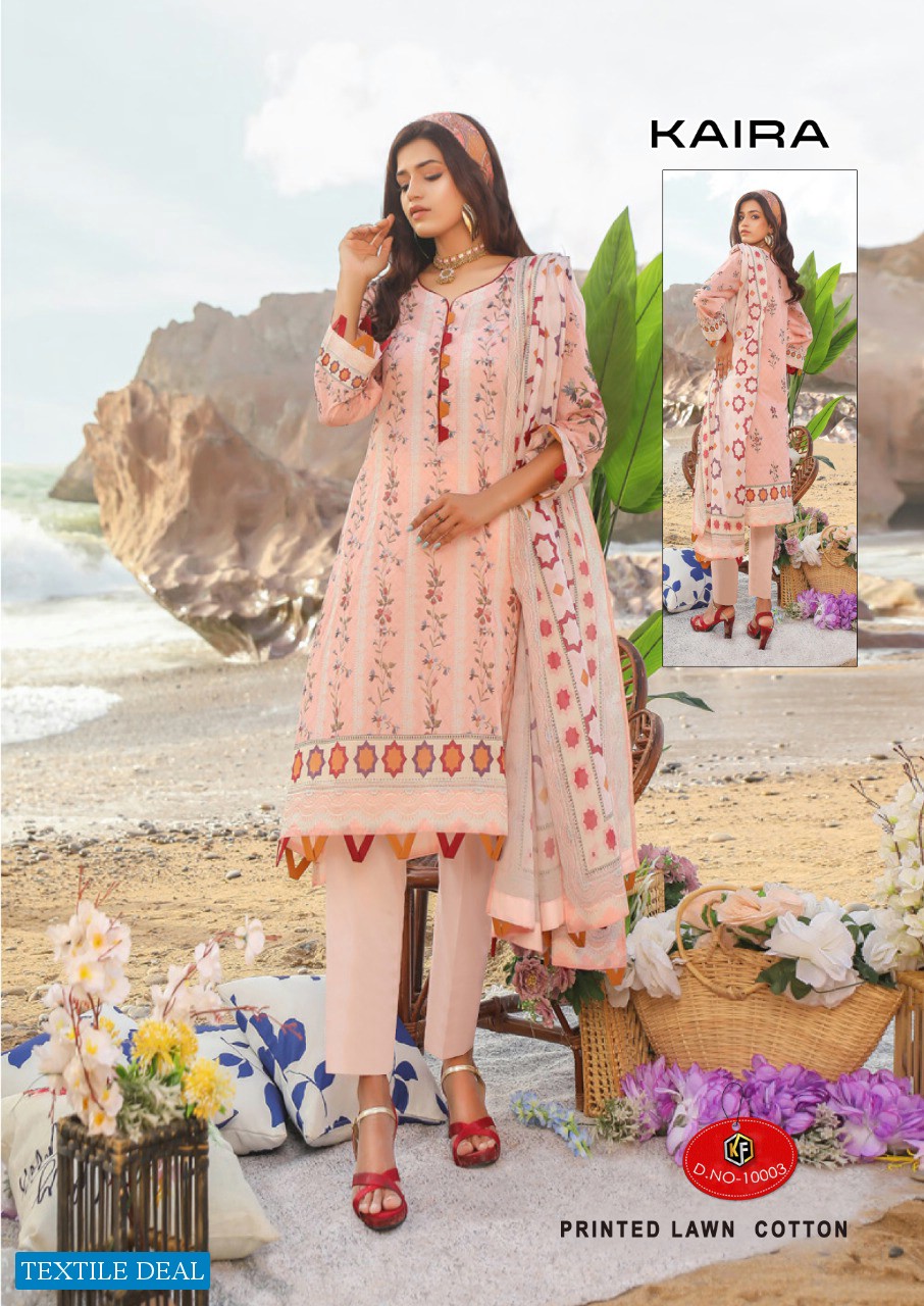 Keval Fab Kaira Vol-10 Wholesale Karachi print Dress Material