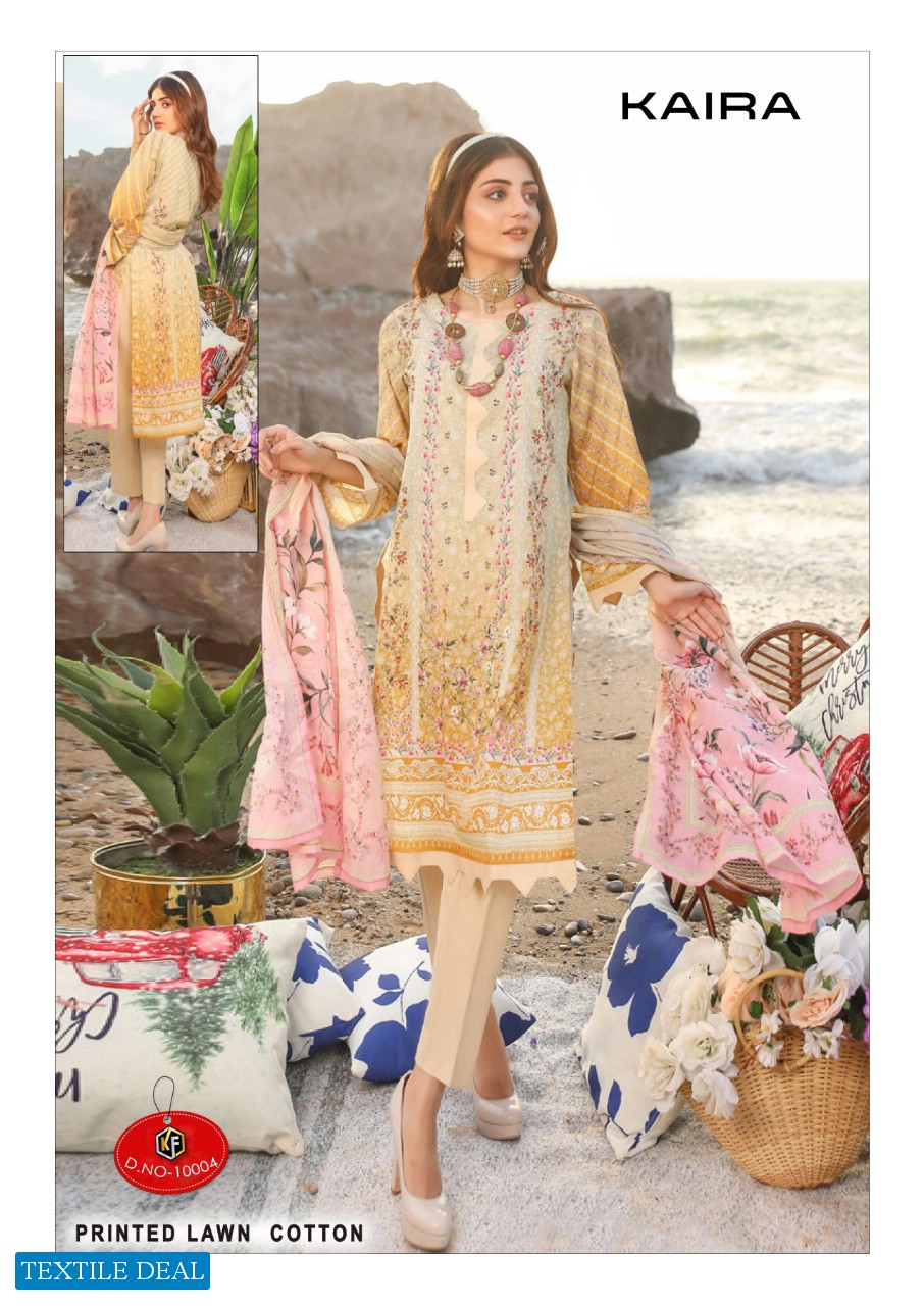 Keval Fab Kaira Vol-10 Wholesale Karachi print Dress Material