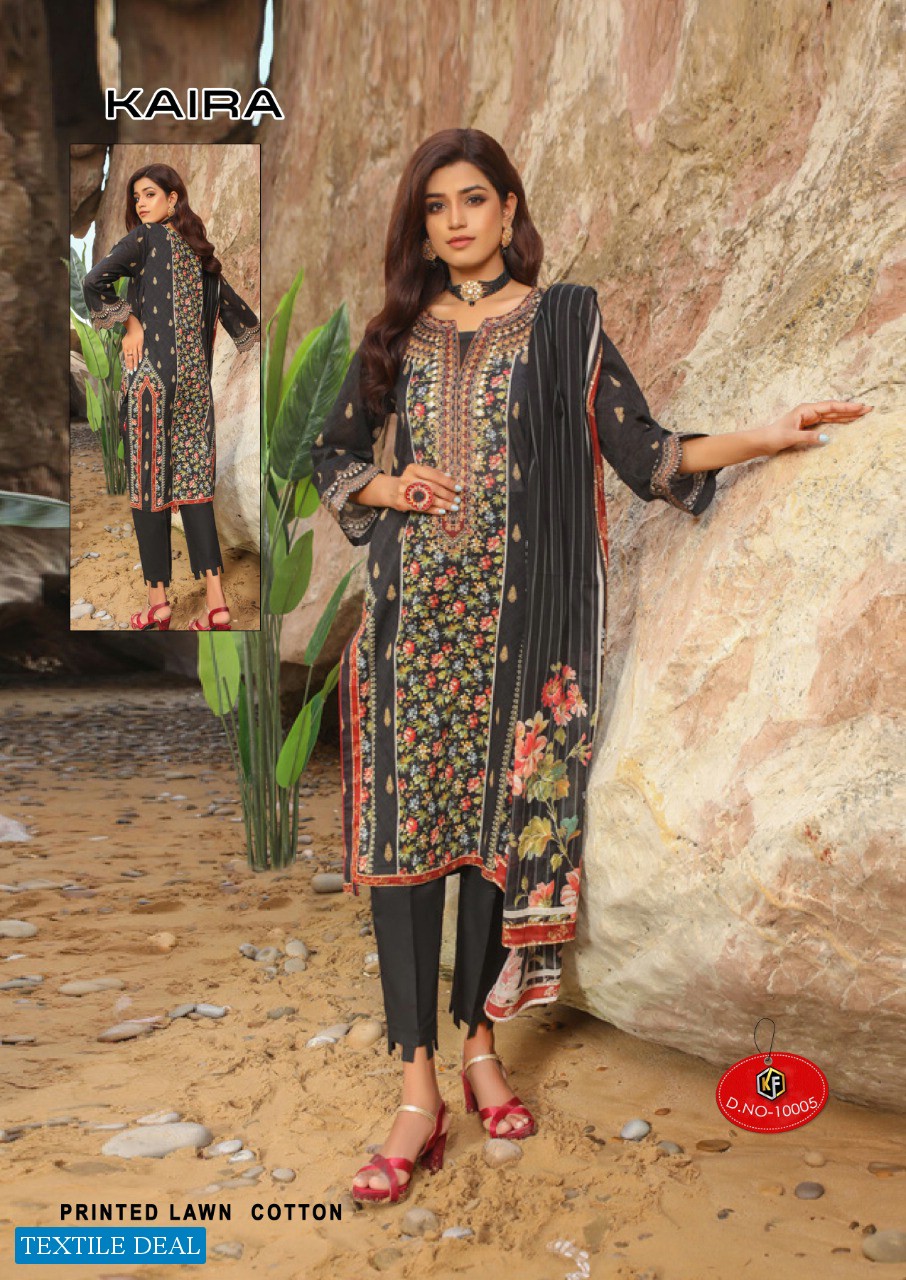 Keval Fab Kaira Vol-10 Wholesale Karachi print Dress Material