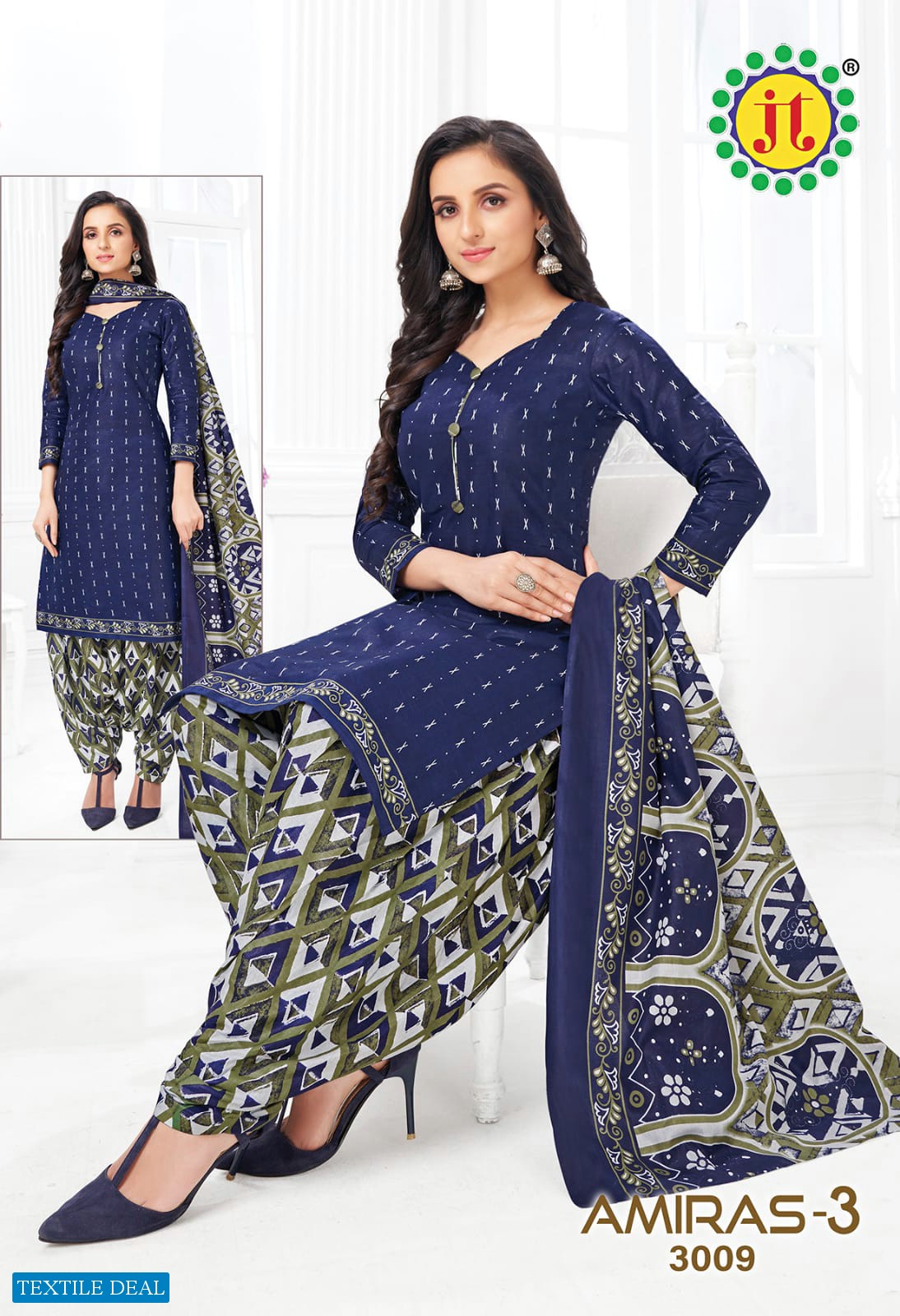 JT Amiras Vol-3 Wholesale Pure Cotton Printed Dress Material