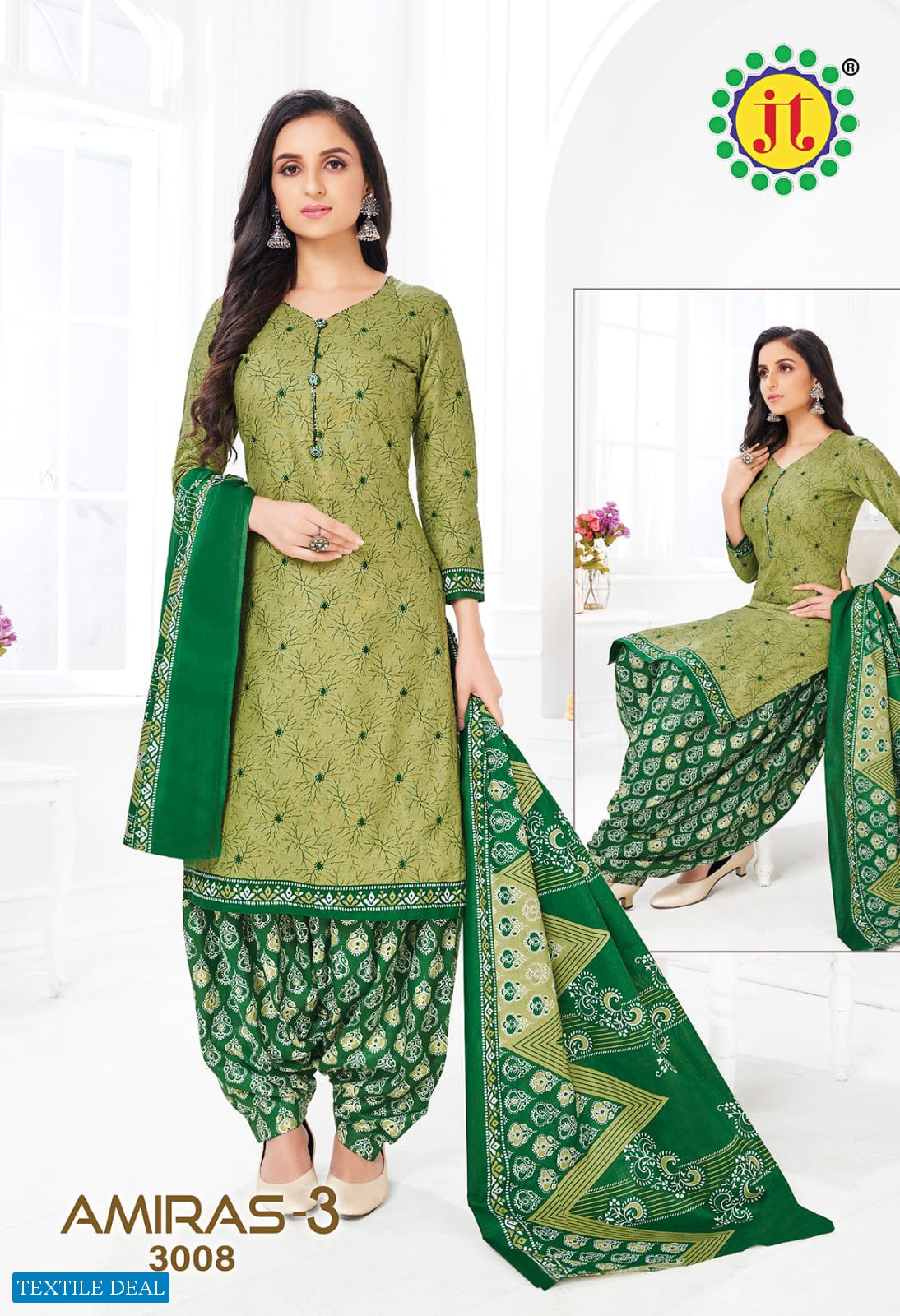 JT Amiras Vol-3 Wholesale Pure Cotton Printed Dress Material