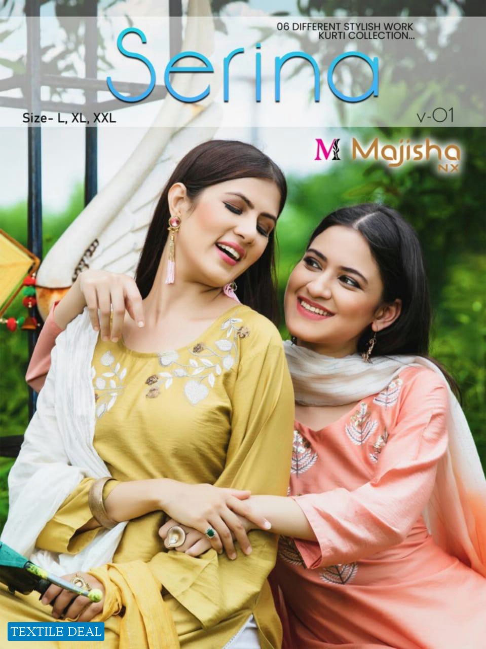 Majisha Serina Vol-1 Wholesale Full Stitched Kurti Pant And Dupatta