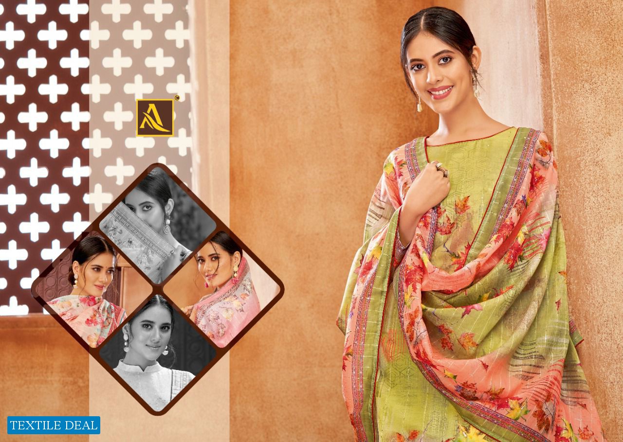 Alok Siaara Wholesale Pure Fancy Self Pattern Indian Dress Material