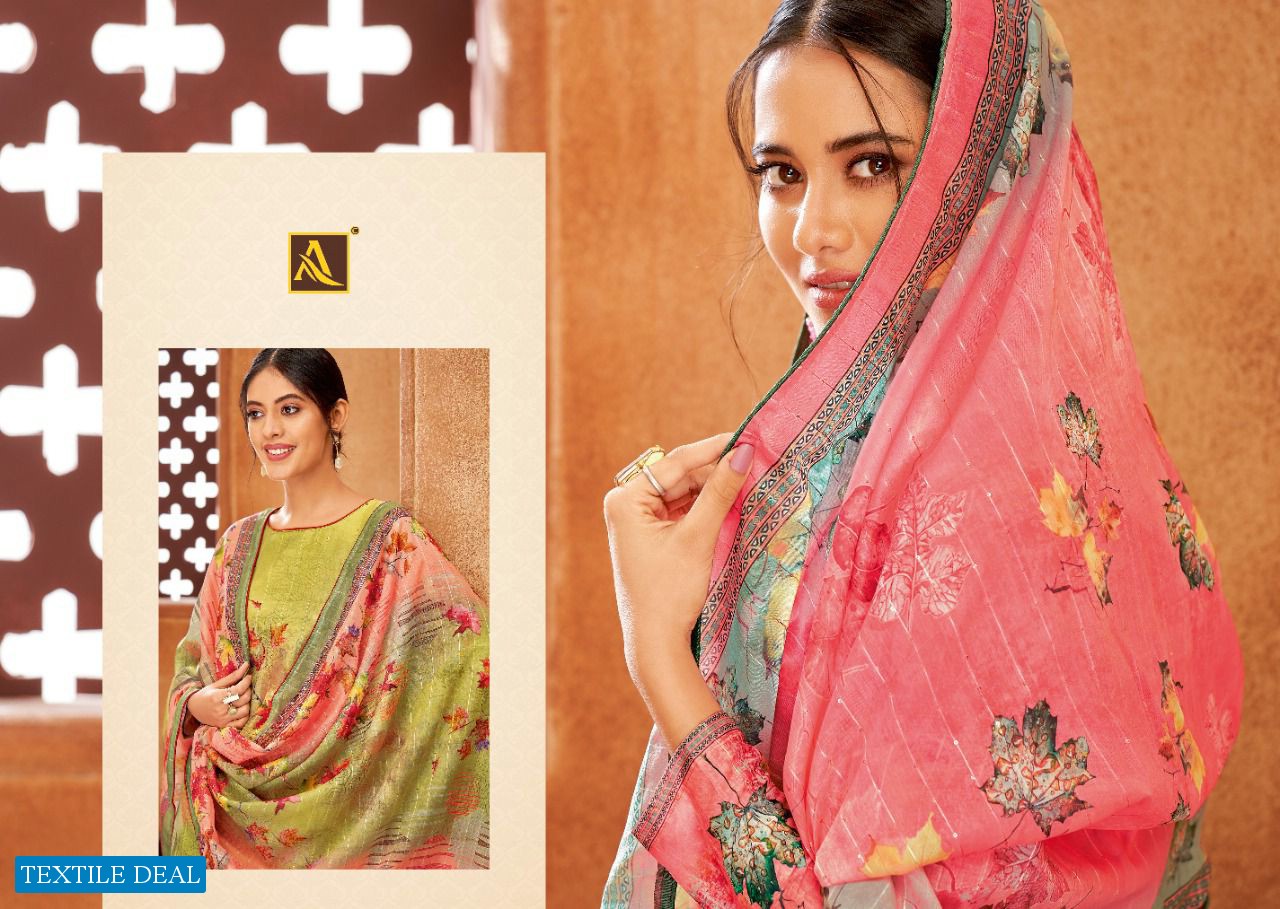 Alok Siaara Wholesale Pure Fancy Self Pattern Indian Dress Material