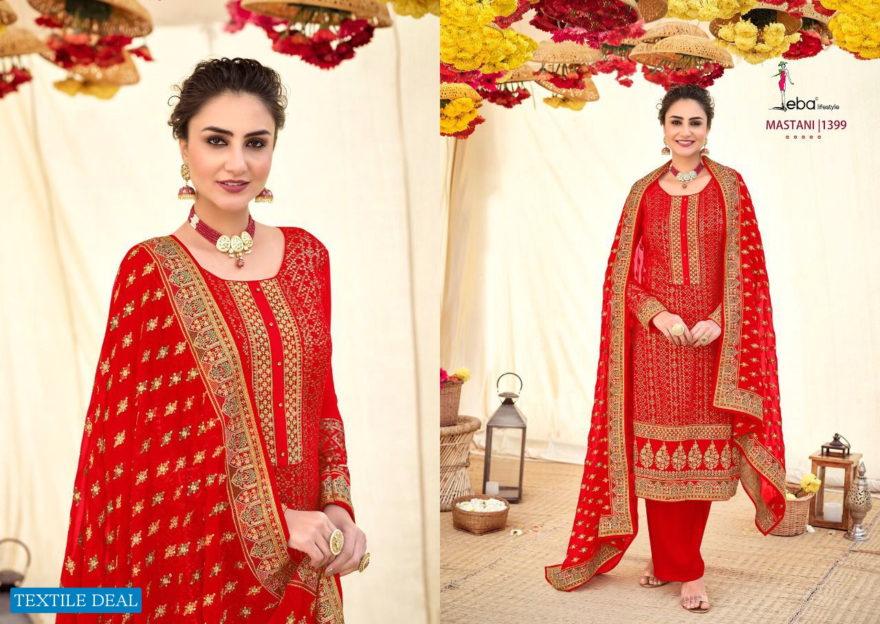 Eba Mastani Wholesale Georgette With Work Salwar Suits