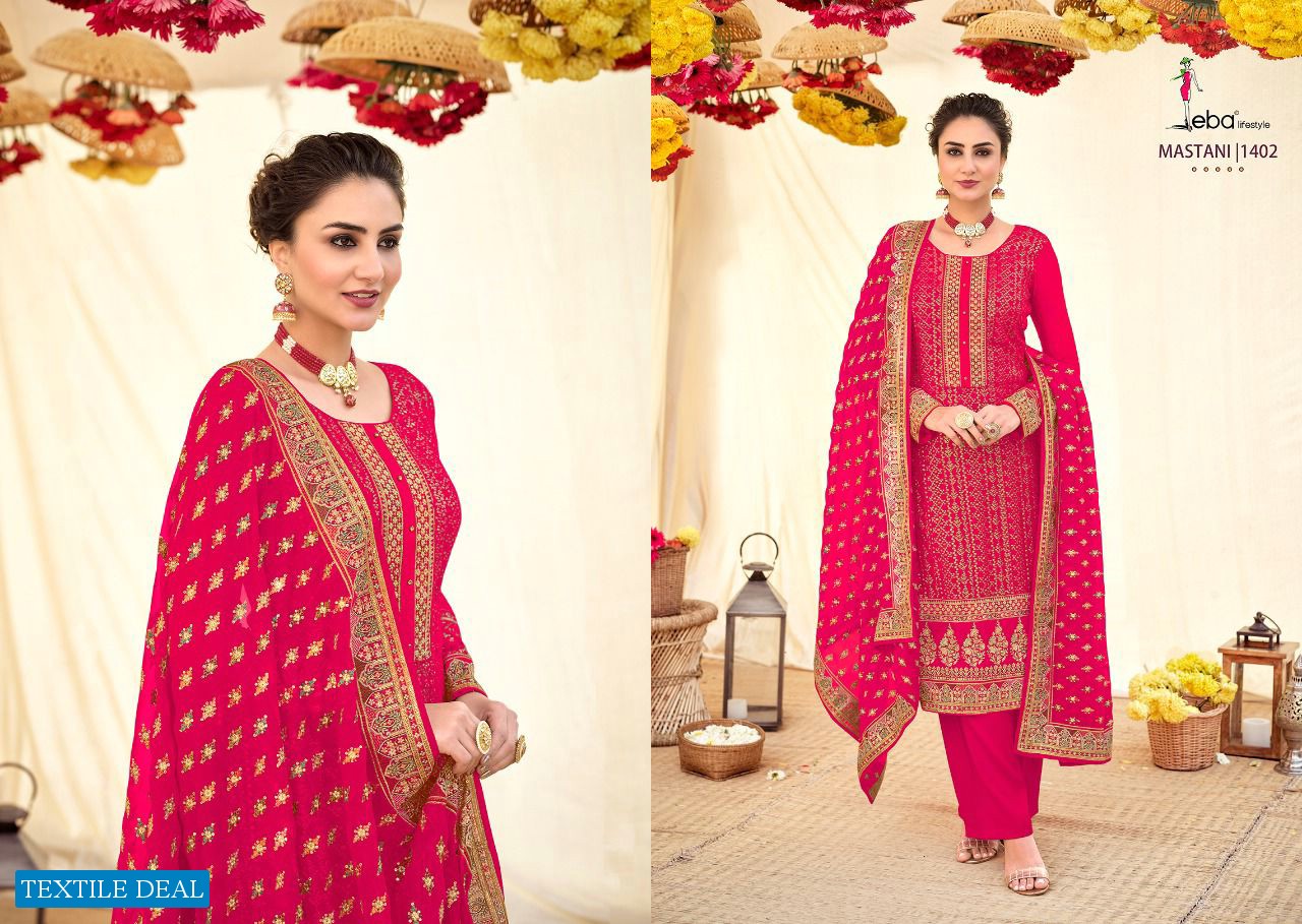 Eba Mastani Wholesale Georgette With Work Salwar Suits