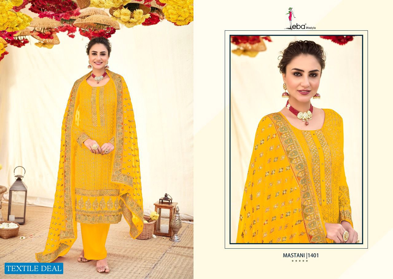 Eba Mastani Wholesale Georgette With Work Salwar Suits