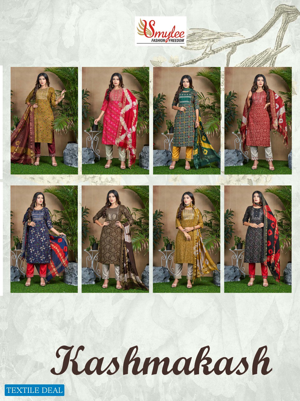 SMYLEE KASHMAKASH RAYON EMBROIDERY READYMADE SALWAR KAMEEZ