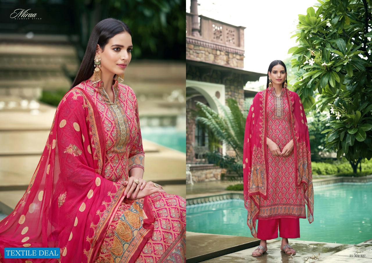 MIRAA BY SARGAM PURE JAM DESIGNER FANCY SALWAR KAMEEZ