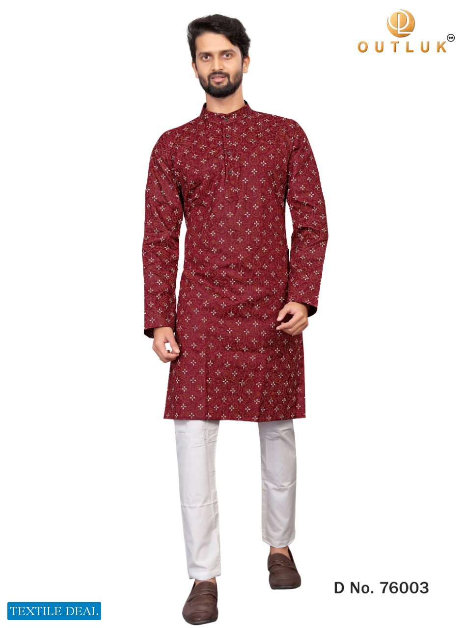 Outlook Vol-76 Wholesale Mens Special Kurta And Pajama Catalogs