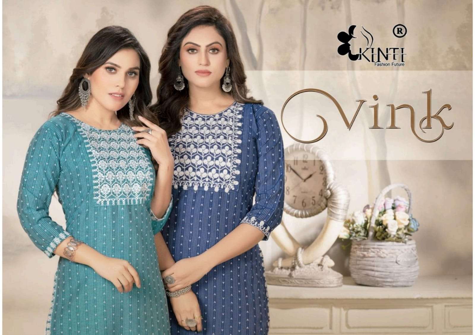 VINK BY KINTI SIMPLE COTTON KURTI WHOLESALE PRICE