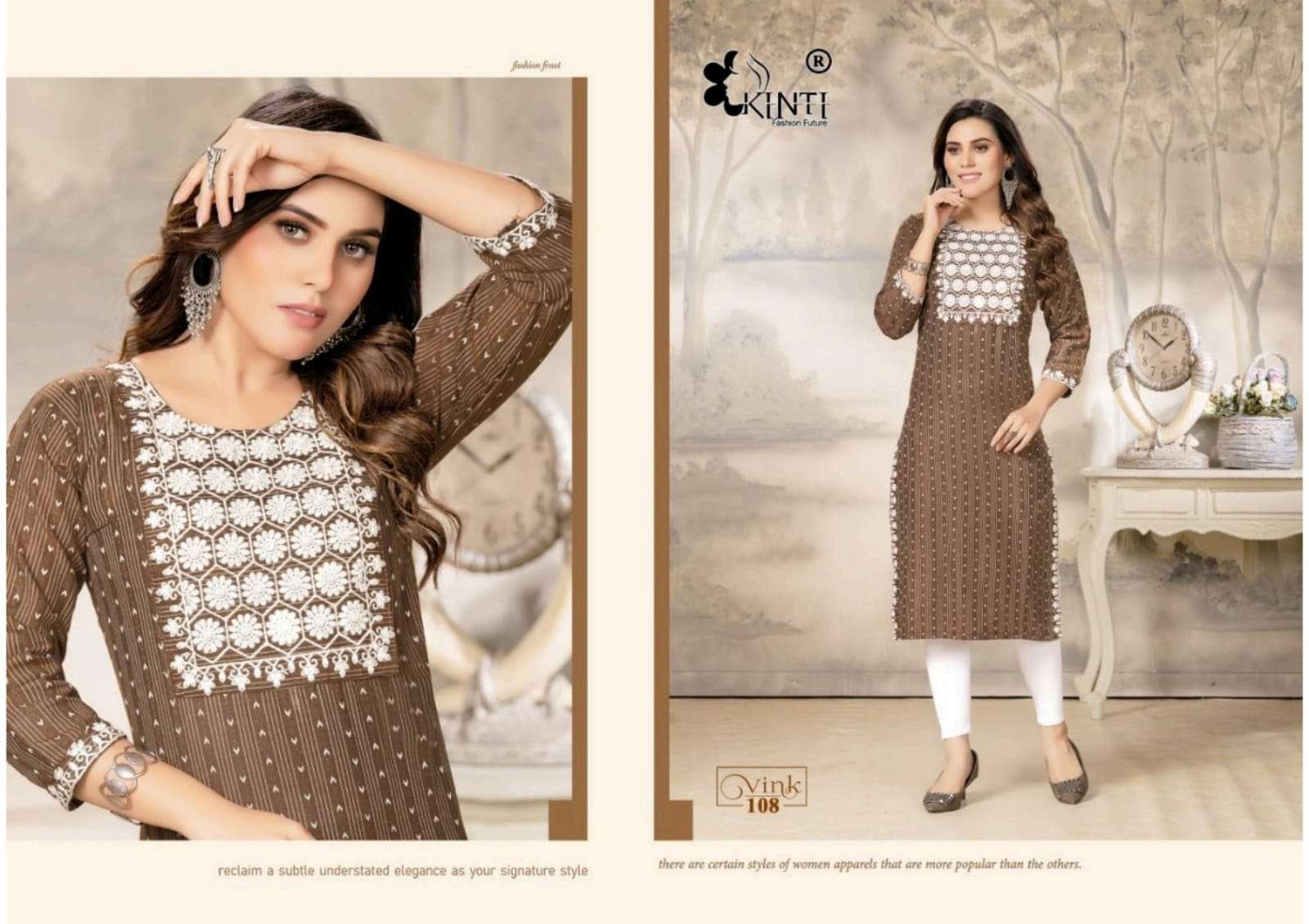 VINK BY KINTI SIMPLE COTTON KURTI WHOLESALE PRICE