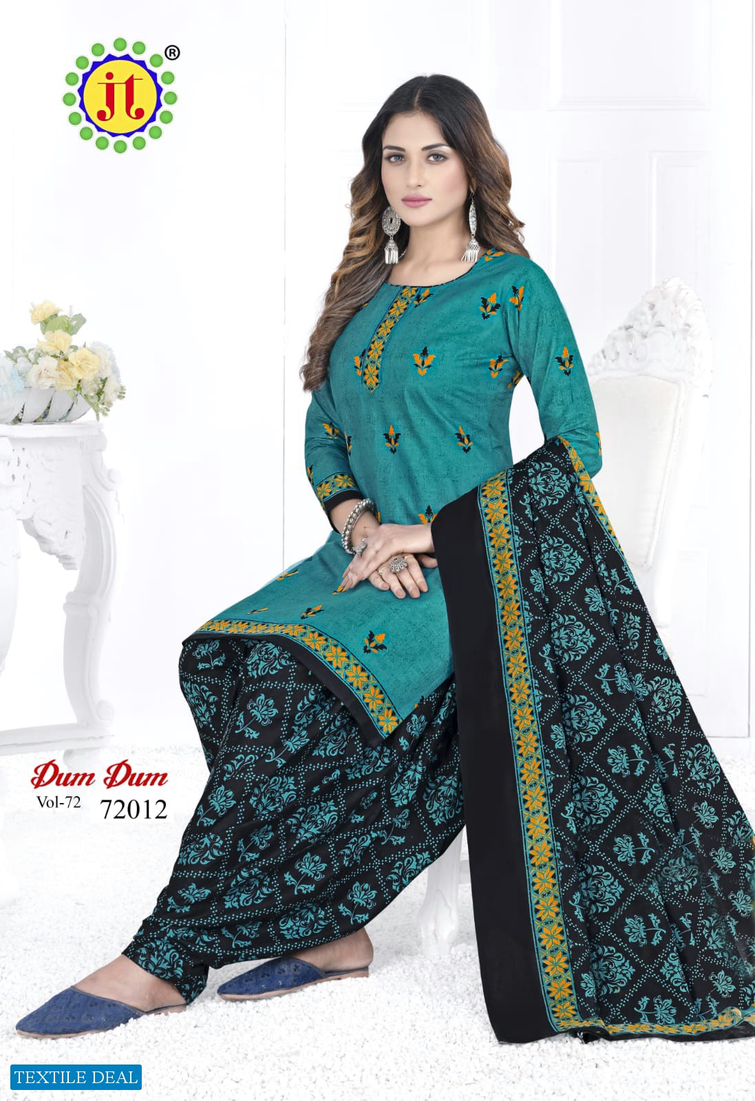 JT Dum Dum Vol-72 Wholesale Pure Cotton Printed Dress Material