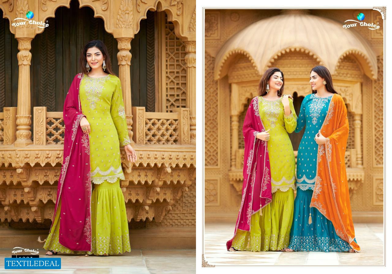 Your Choice Coral Wholesale Designer Free Size Salwar Suits