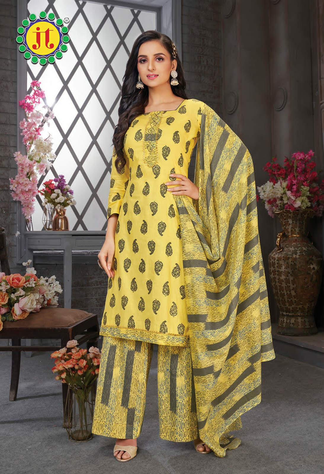 JT Aakansha Wholesale Pure Cotton Printed Dress Material