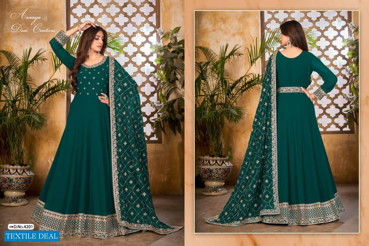 TWISHA DANI FASHION AANAYA VOL 142 ANARKALI LONG WEDDING SUITS