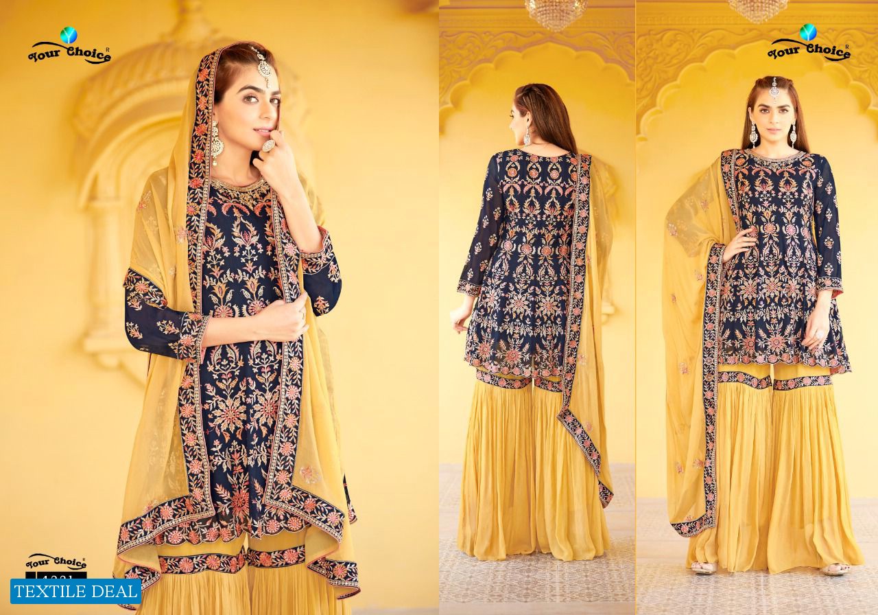 Your Choice Olympia Wholesale Sharara Style Festive Salwar Suits