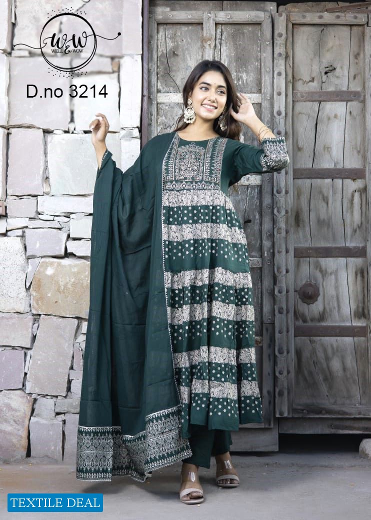 Well And Wow D.no 2895 And 2896 And 3214 Wholesale Readymade Combo Collection