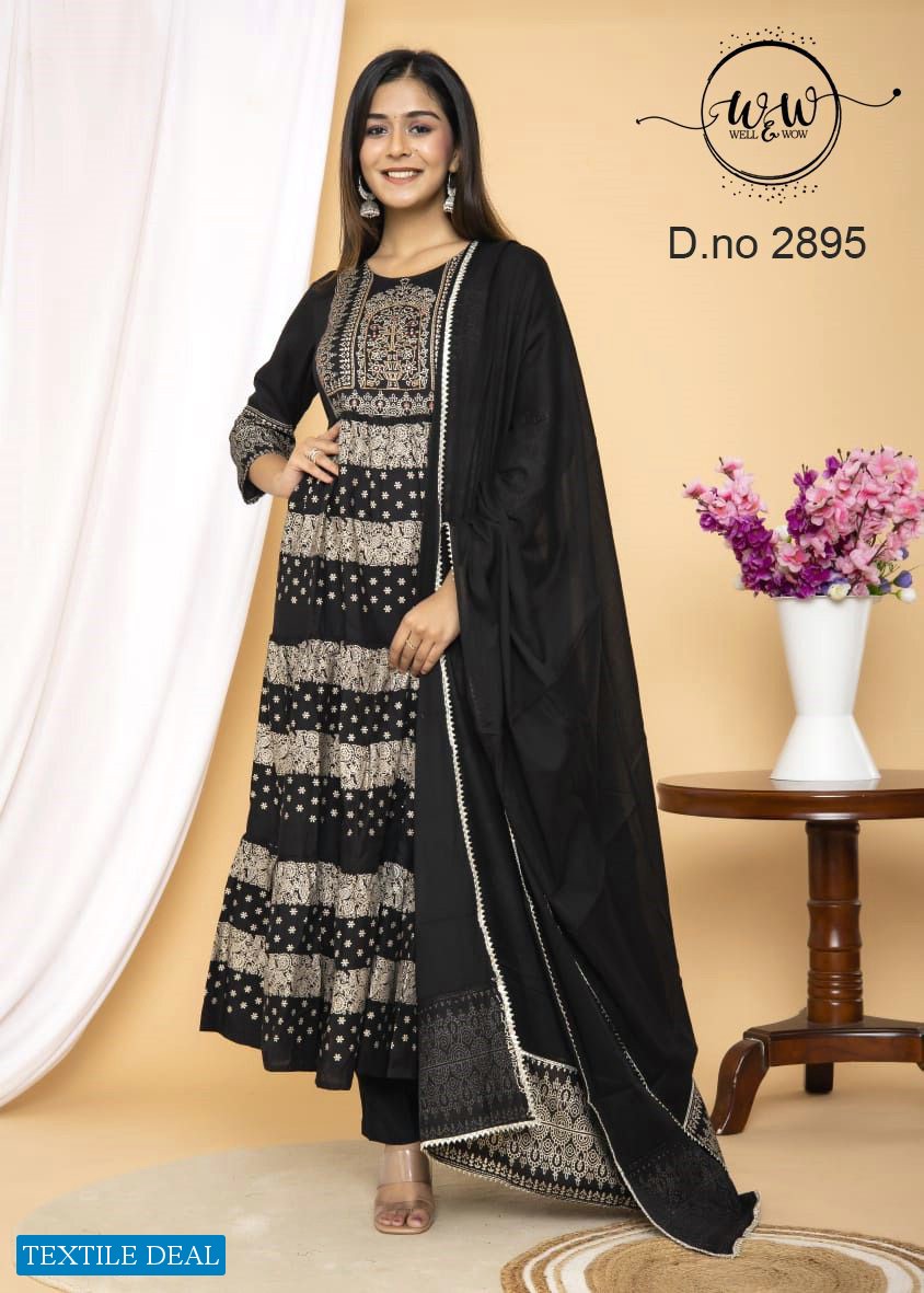 Well And Wow D.no 2895 And 2896 And 3214 Wholesale Readymade Combo Collection