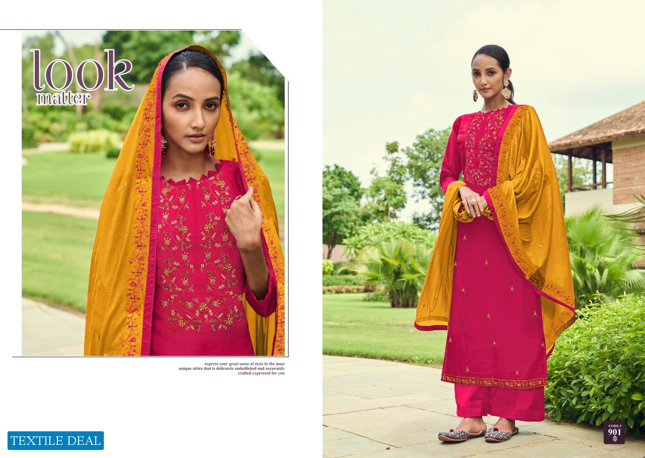 Cherry Astro Wholesale Parampara Silk Indian Dress Material