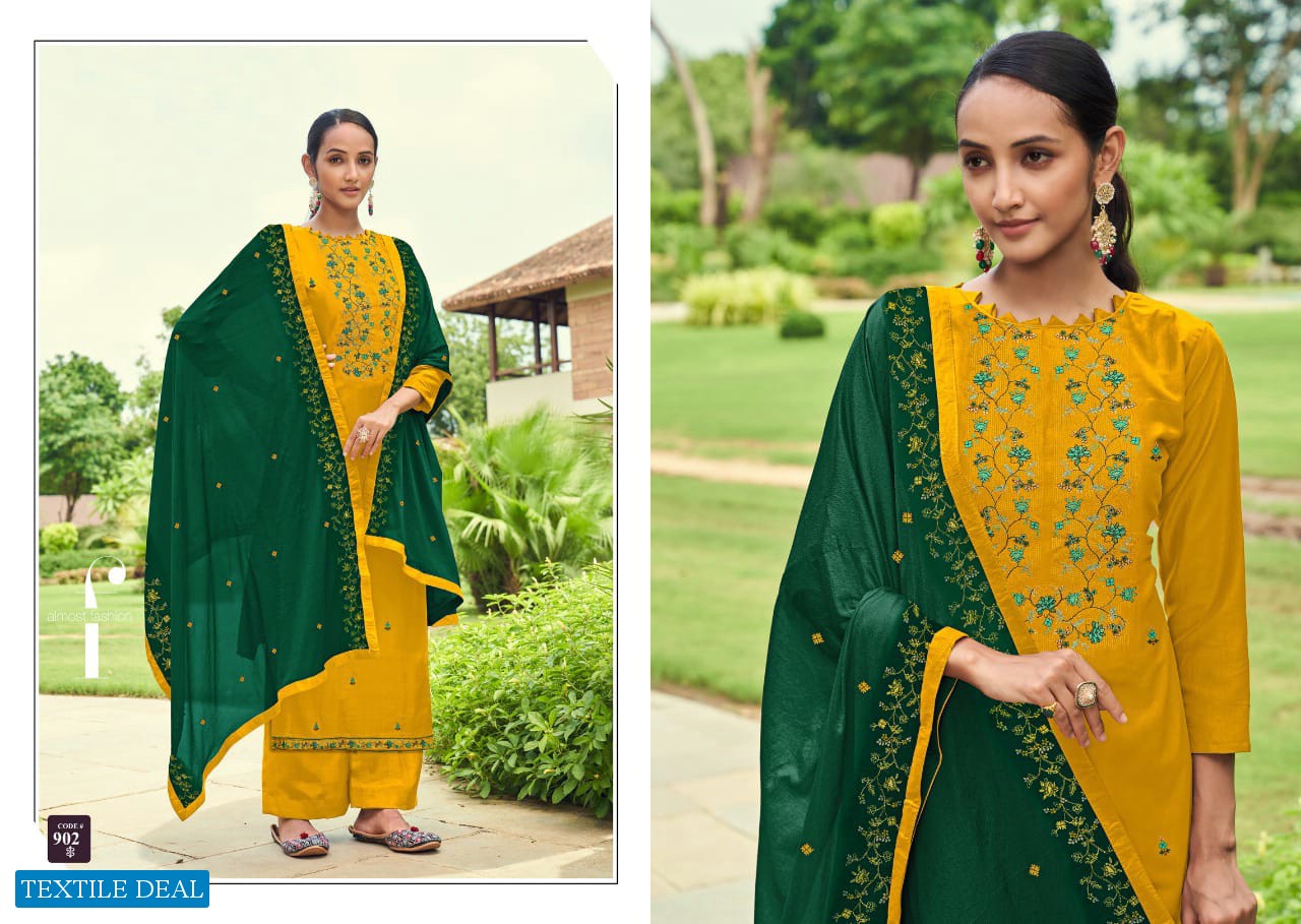 Cherry Astro Wholesale Parampara Silk Indian Dress Material