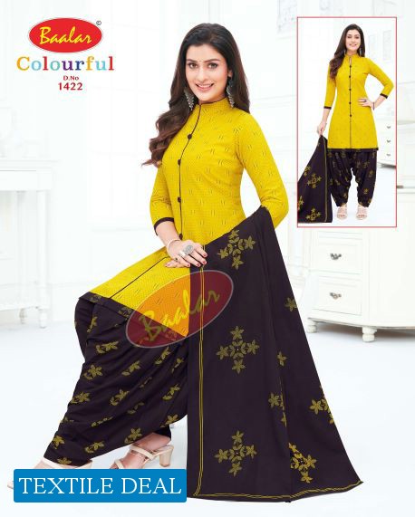 Baalar Colourful Vol-14 Wholesale Unstitched Cotton Printed Dress Material