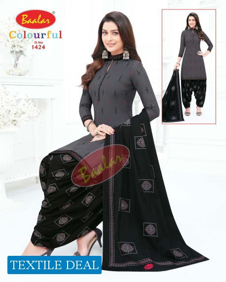 Baalar Colourful Vol-14 Wholesale Unstitched Cotton Printed Dress Material