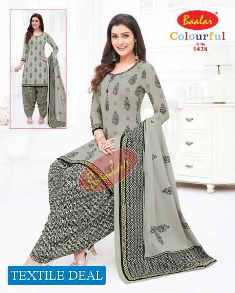 Baalar Colourful Vol-14 Wholesale Unstitched Cotton Printed Dress Material